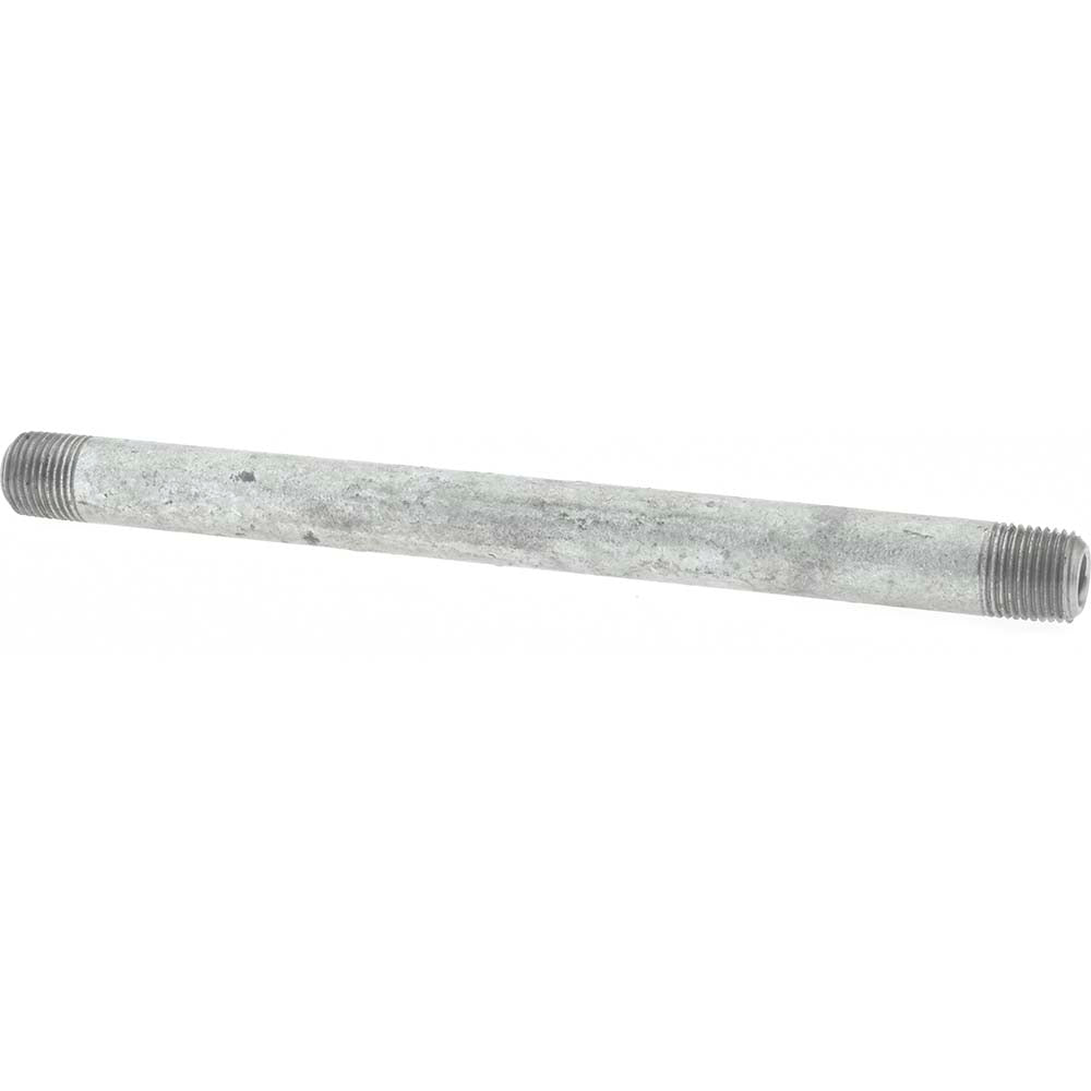 Value Collection NG01050 Galvanized Pipe Nipple 1/8", 5" Long, Schedule 40, Steel