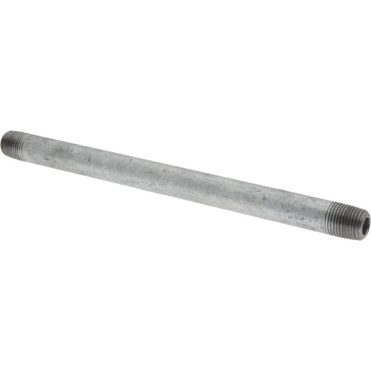 Value Collection NG01055 Galvanized Pipe Nipple 1/8", 5-1/2" Long, Schedule 40, Steel