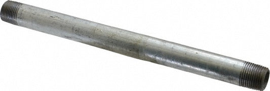 B&K Mueller 562-080HC Galvanized Pipe Nipple 3/8", 8" Long, Schedule 40, Steel
