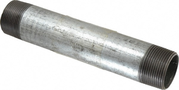 B&K Mueller 566-080HN Galvanized Pipe Nipple 1-1/4", 8" Long, Schedule 40, Steel