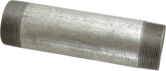 B&K Mueller 568-080HN Galvanized Pipe Nipple 2", 8" Long, Schedule 40, Steel