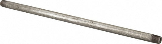 B&K Mueller 560-100HC Galvanized Pipe Nipple 1/8", 10" Long, Schedule 40, Steel
