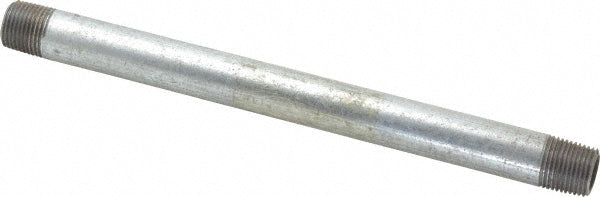 B&K Mueller 563-100HN Galvanized Pipe Nipple 1/2", 10" Long, Schedule 40, Steel