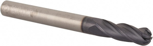Value Collection 30731 Ball End Mill 1/4" Dia, 3/4" LOC, 4 Flute, Solid Carbide