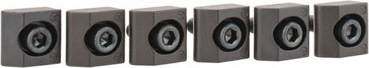 Mitee-Bite 26050 1/4-20 Screw Thread, 3/4" Wide x 0.15" High, Serrated Steel Standard Style Screw Mount Toe Clamp