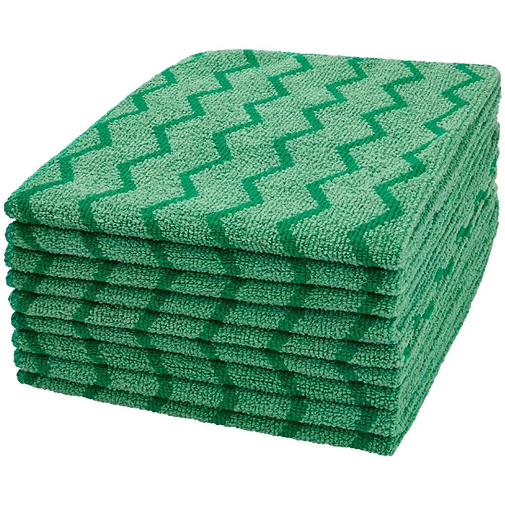 Rubbermaid FGQ62000GR00 HYGEN Microfiber Cloth, 16 x 16 inch, Green, Multi-Purpose Rag/Towel