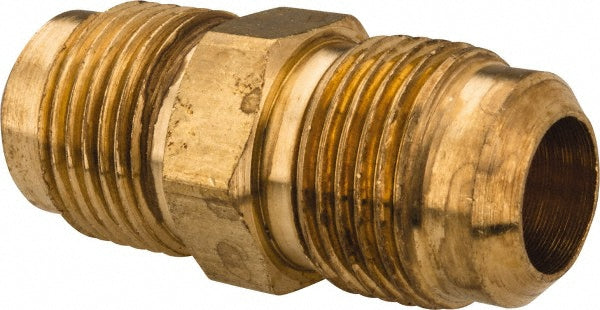 Parker 42F-10 Brass Flared Tube Union 5/8" Tube OD, 7/8-14 Thread, 45 &deg Flared Angle