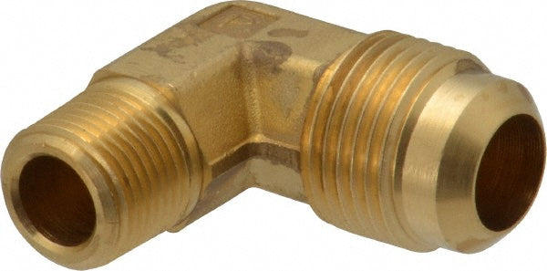 Parker 149F-10-6 Brass Flared Tube Male Elbow 5/8" Tube OD, 3/8-18 Thread, 45 &deg Flared Angle