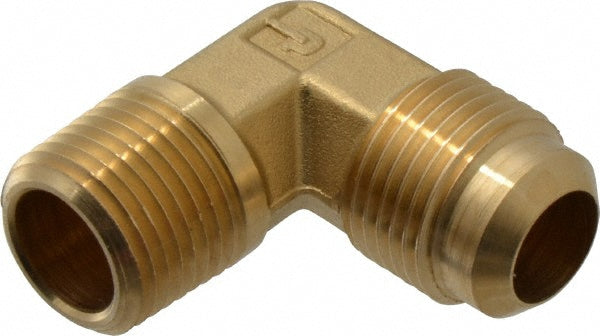 Parker 149F-10-8 Brass Flared Tube Male Elbow 5/8" Tube OD, 1/2-14 Thread, 45 &deg Flared Angle