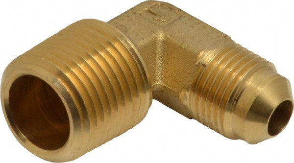 Parker 149F-6-8 Brass Flared Tube Male Elbow 3/8" Tube OD, 1/2-14 Thread, 45 &deg Flared Angle