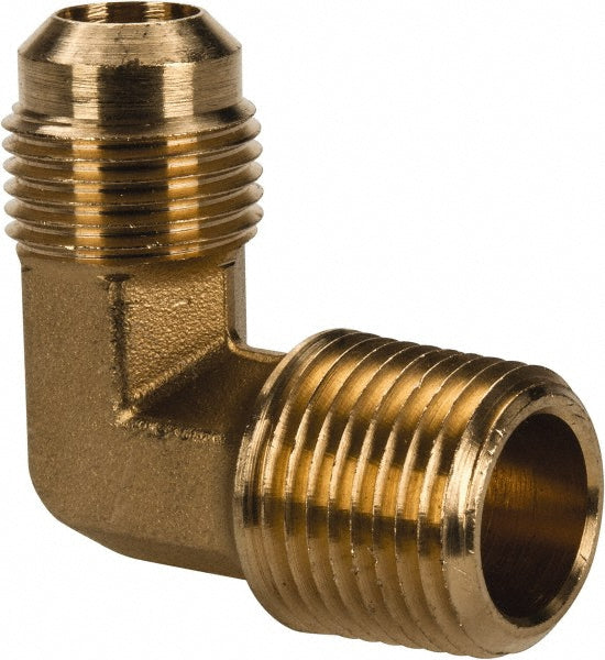 Parker 149F-8-8 Brass Flared Tube Male Elbow 1/2" Tube OD, 1/2-14 Thread, 45 &deg Flared Angle