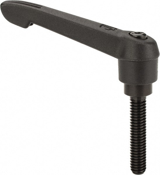 KIPP K0269.2A31X40 Threaded Stud Adjustable Clamping Handle 5/16-18 Thread, 0.71" Hub Dia, Fiberglass Reinforced Plastic