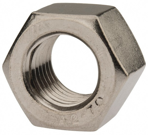 Value Collection HHNX01600-010BX Hex Nut M16 x 2, Grade 18-8 & Austenitic Grade A2 Stainless Steel, Uncoated