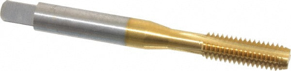 Balax 54605-01T Straight Flute Tap M6x1 Metric Coarse, 4 Flute, Bottoming Chamfer, 6H Class of Fit, Cobalt, Titanium Nitride Finish