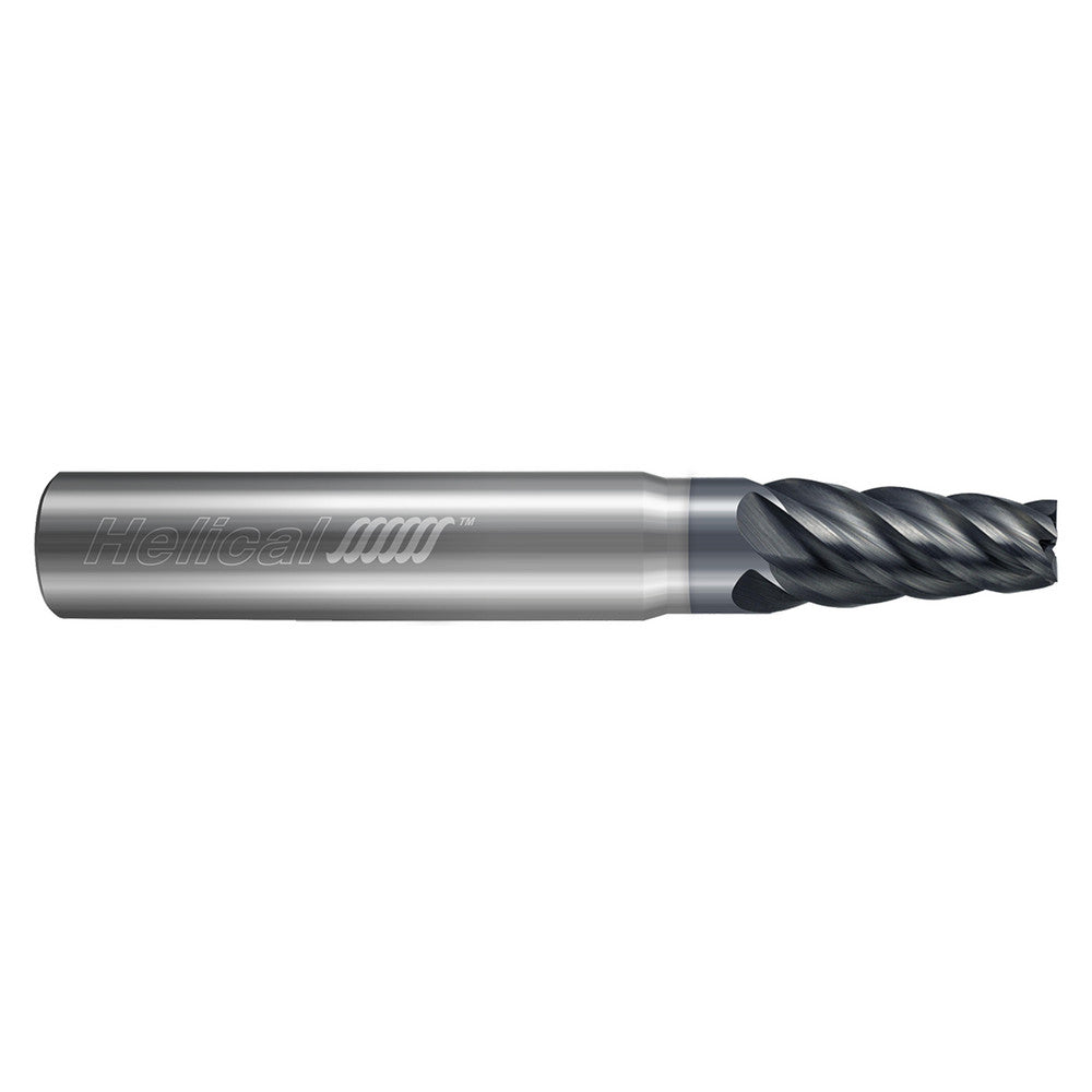 Helical Solutions 84940 Tapered End Mill 3 deg Angle per Side, 1/4" Small Dia, 1-1/4" LOC, 5 Flute, Square End