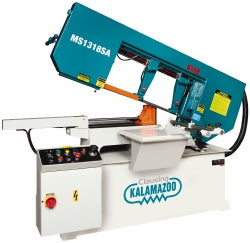 Clausing MS1318SA 18-1/2 x 10-1/2" Semi-Automatic Horizontal Bandsaw 13" Max Cutting Dia, Variable-Speed Pulley Drive