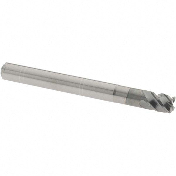 OSG 447101611 Corner Radius End Mill 1/4" Dia, 1/4" LOC, 0.0300" Radius, 4 Flute, Solid Carbide