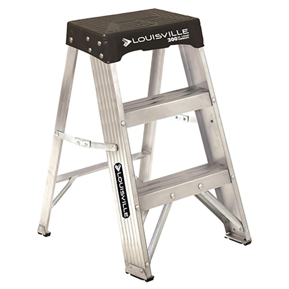 Louisville AS3002 2-Step Aluminum Step Ladder Type IA, 2' High