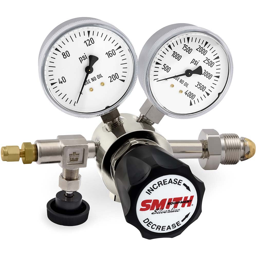 Smith/Miller 213-4109 580 CGA Inlet Connection, 150 Max psi, Argon, Nitrogen & Helium Welding Regulator