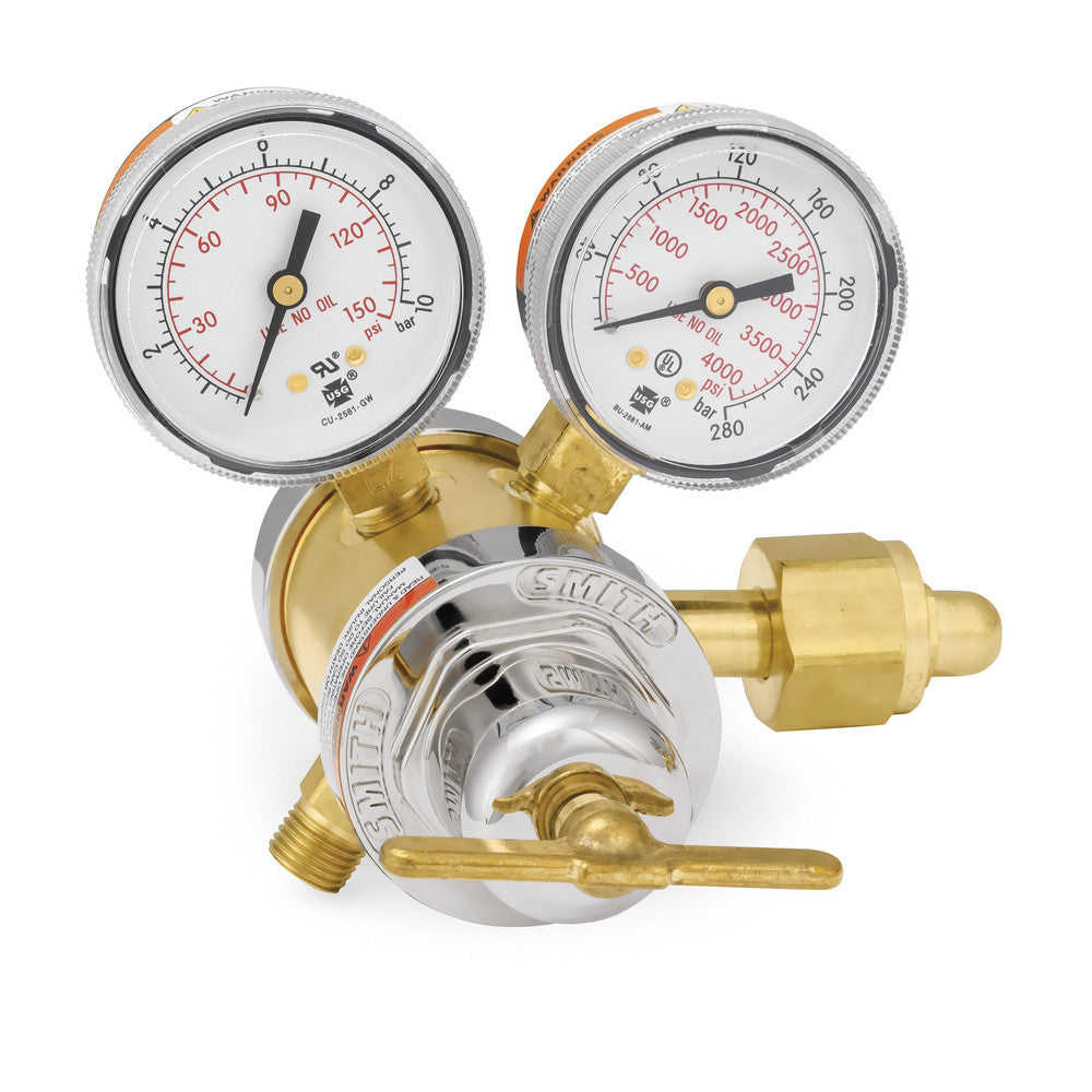 Smith/Miller 35-125-540 540 CGA Inlet Connection, B Fitting, 125 Max psi, Oxygen Welding Regulator