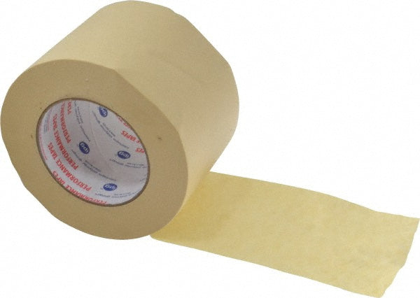 Intertape PG21..29 Masking Tape 4" Wide, 60 yd Long, 7.3 mil Thick, Tan