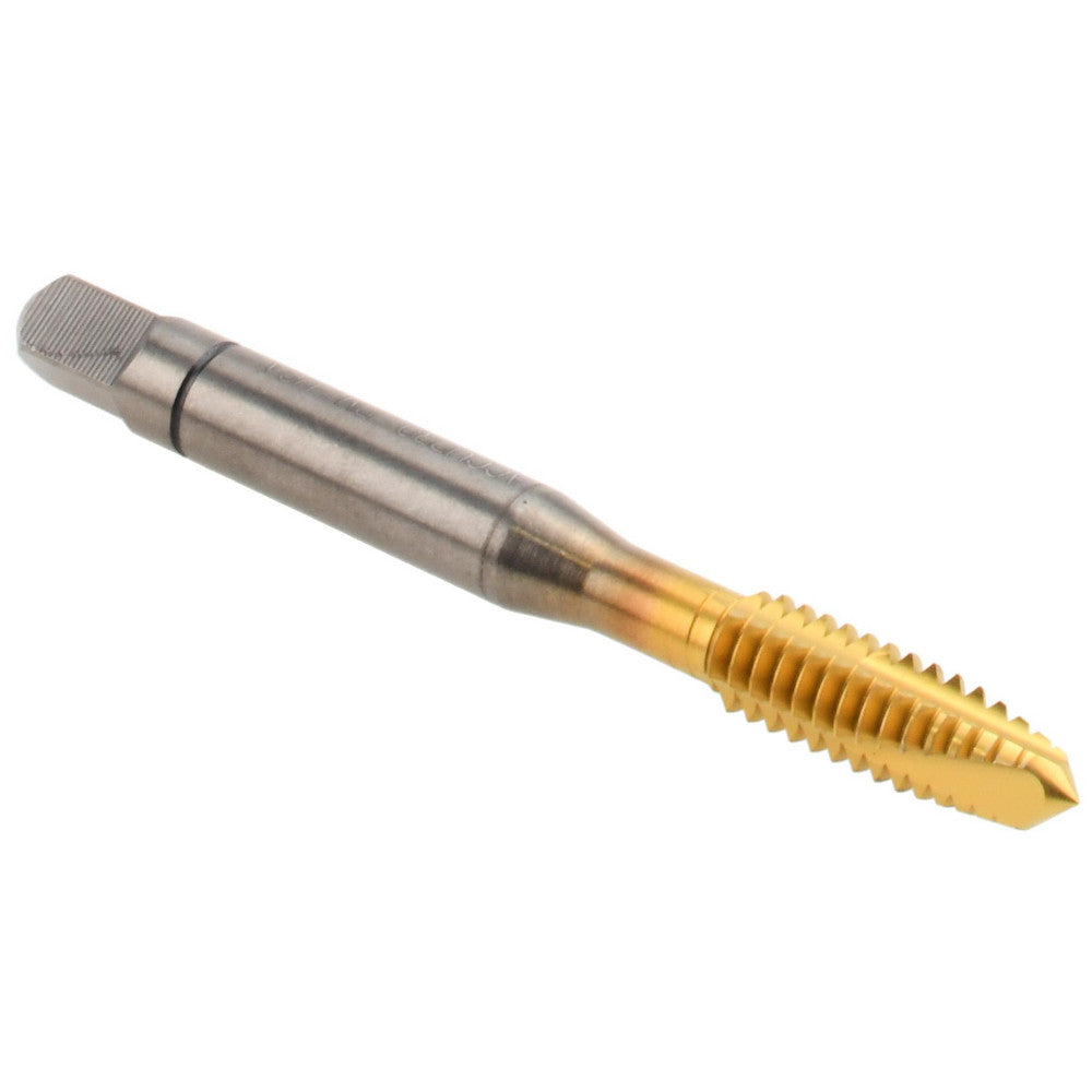Accupro 30083-00T Spiral Point Tap 1/4-20 UNC, 3 Flutes, Plug Chamfer, 3B Class of Fit, High-Speed Steel-PM, TiN Coated