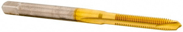 Accupro 31013-00T Spiral Point Tap M3x0.5 Metric Coarse, 2 Flutes, Plug Chamfer, 6H Class of Fit, High-Speed Steel-PM, TiN Coated