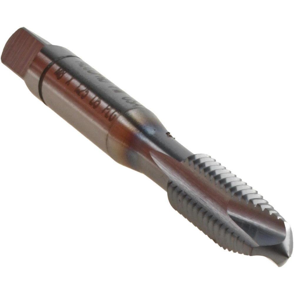 Accupro 31065-00C Spiral Point Tap M8x1.25 Metric Coarse, 3 Flutes, Plug Chamfer, 6H Class of Fit, High-Speed Steel-PM, TiCN Coated