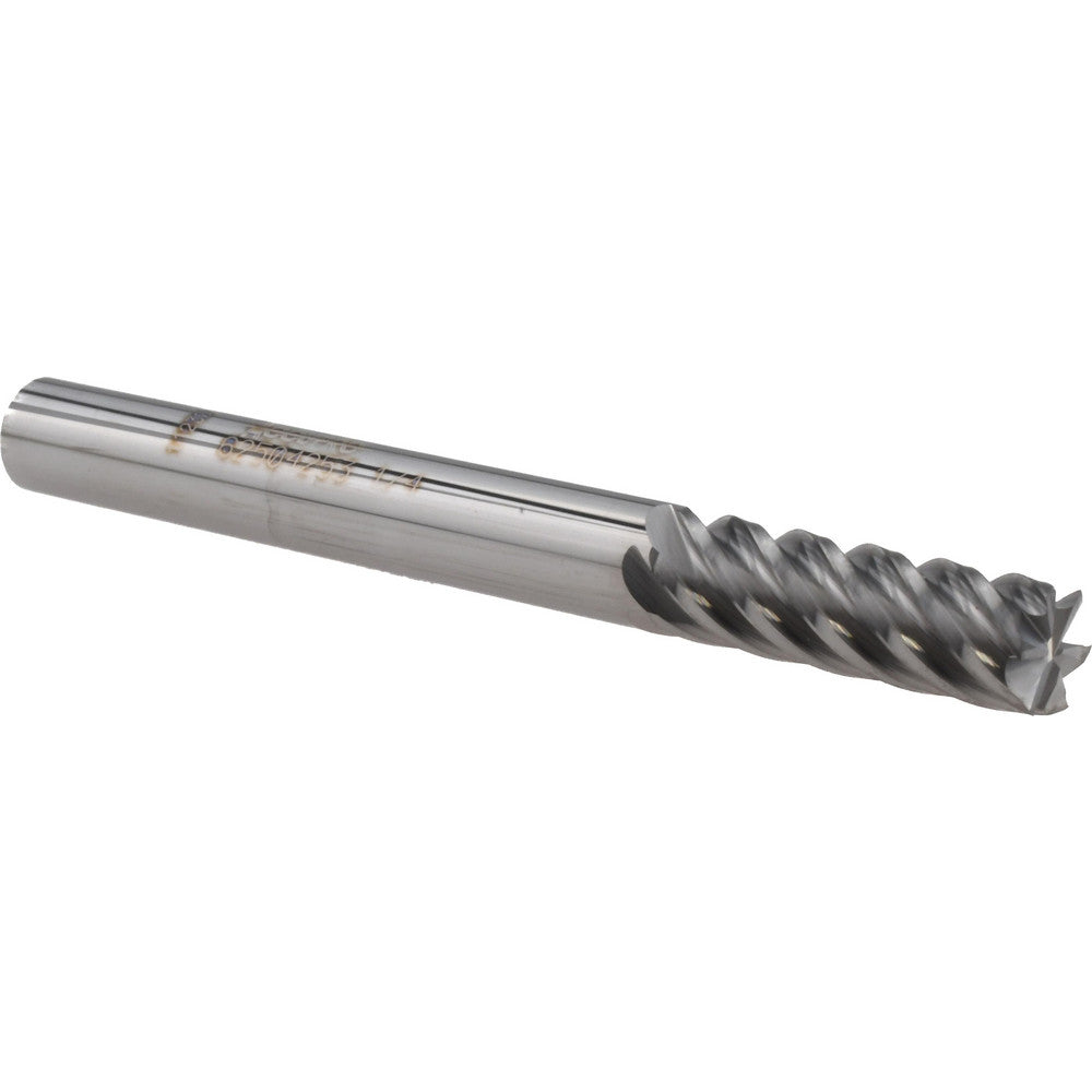 Accupro 62504253 Square End Mill 1/4'' Dia, 3/4'' LOC, 1/4'' Shank Dia, 2-1/2'' OAL, 6 Flutes, Solid Carbide