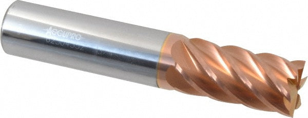 Accupro 62504352 Square End Mill 3/4'' Dia, 1-1/2'' LOC, 3/4'' Shank Dia, 4'' OAL, 6 Flutes, Solid Carbide
