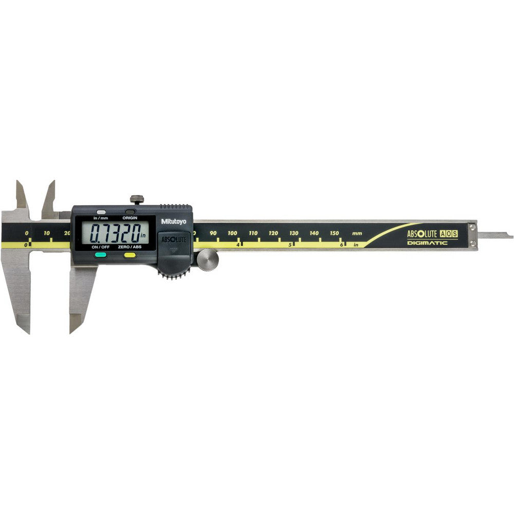 Mitutoyo 500-196-30 Electronic Caliper 150.00 mm, 6", 0.01 mm, 0.0005" Resolution, +/-0.02 mm, +/-0.0010" Accuracy, Stainless Steel
