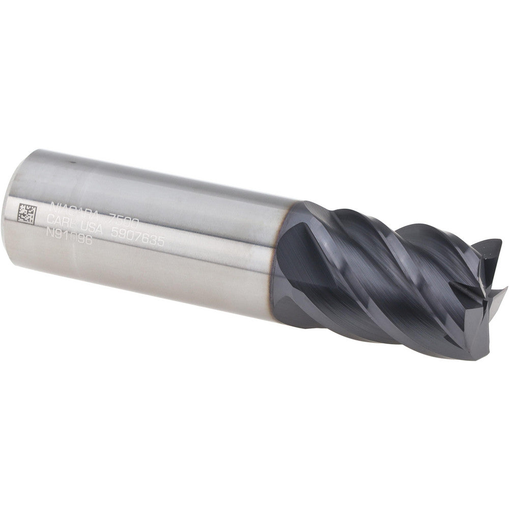 Seco 17007055 Corner Radius End Mill 3/4" Dia, 1" LOC, 0.0200" Radius, 5 Flute, Solid Carbide