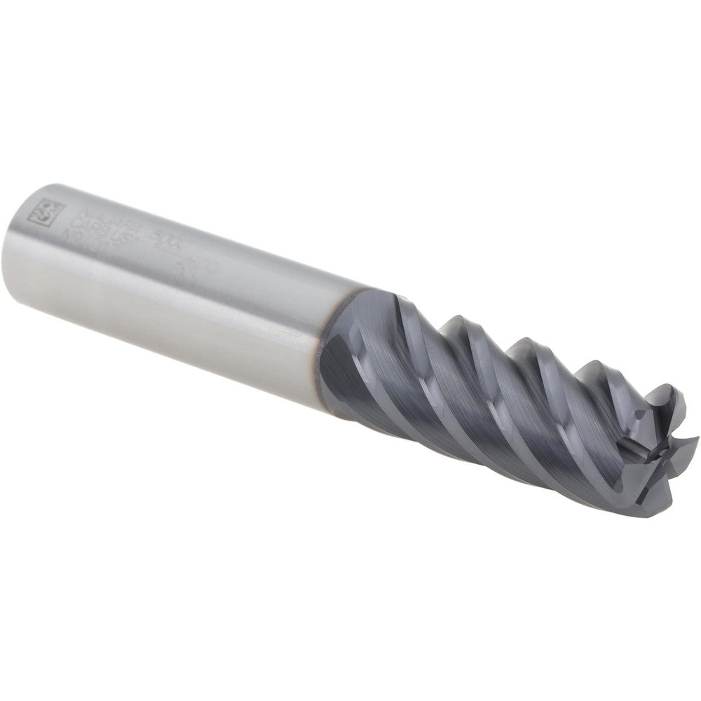 Seco 17007036 Corner Radius End Mill 1/2" Dia, 1-1/4" LOC, 0.0600" Radius, 5 Flute, Solid Carbide