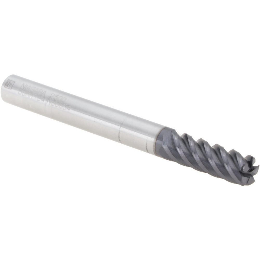 Seco 17006986 Corner Radius End Mill 1/4" Dia, 3/4" LOC, 0.0300" Radius, 5 Flute, Solid Carbide