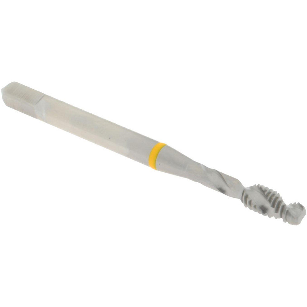 Accupro T2644283 Spiral Flute Tap #8-32, UNC, 2 Flute, Modified Bottoming Chamfer, 2B Class of Fit, Vanadium High-Speed Steel, Bright/Uncoated Finish
