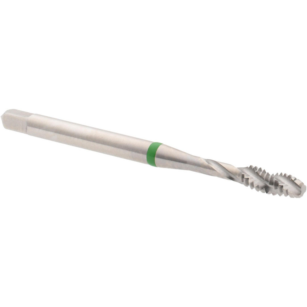 Accupro T2634242B Spiral Flute Tap #6-32, UNC, 3 Flute, Modified Bottoming Chamfer, 2B Class of Fit, Vanadium High-Speed Steel, Bright/Uncoated Finish