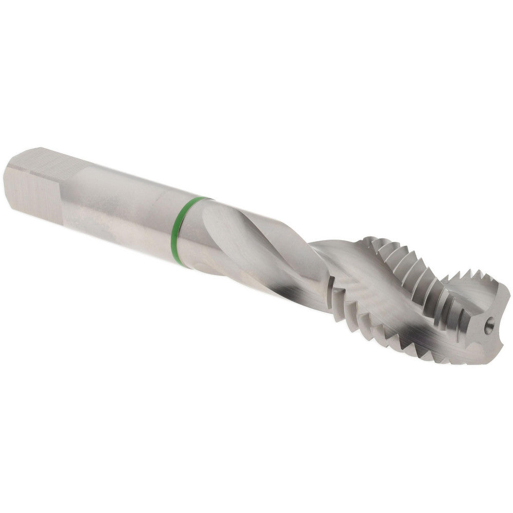 Accupro T2634642B Spiral Flute Tap 5/8-11, UNC, 3 Flute, Modified Bottoming Chamfer, 2B Class of Fit, Vanadium High-Speed Steel, Bright/Uncoated Finish