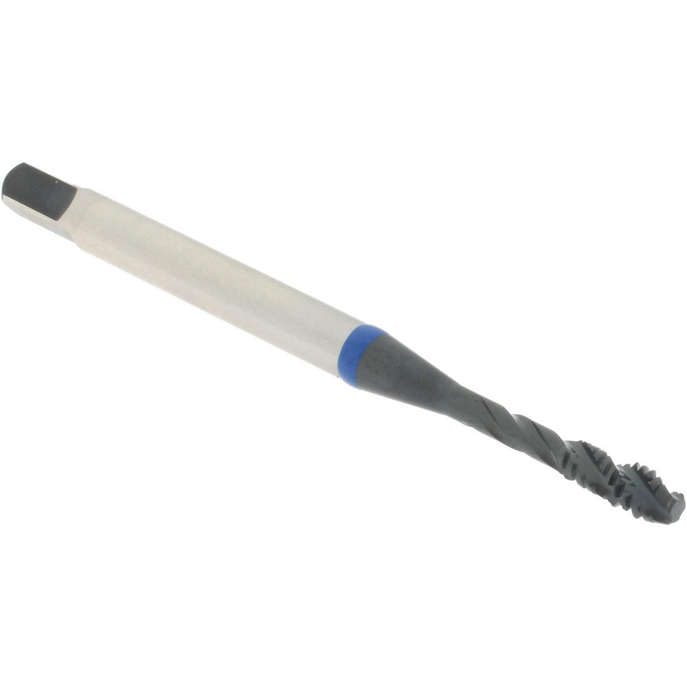 Accupro T1604163 Spiral Flute Tap #4-40, UNC, 3 Flute, Modified Bottoming Chamfer, Vanadium High-Speed Steel, Steam Oxide Finish