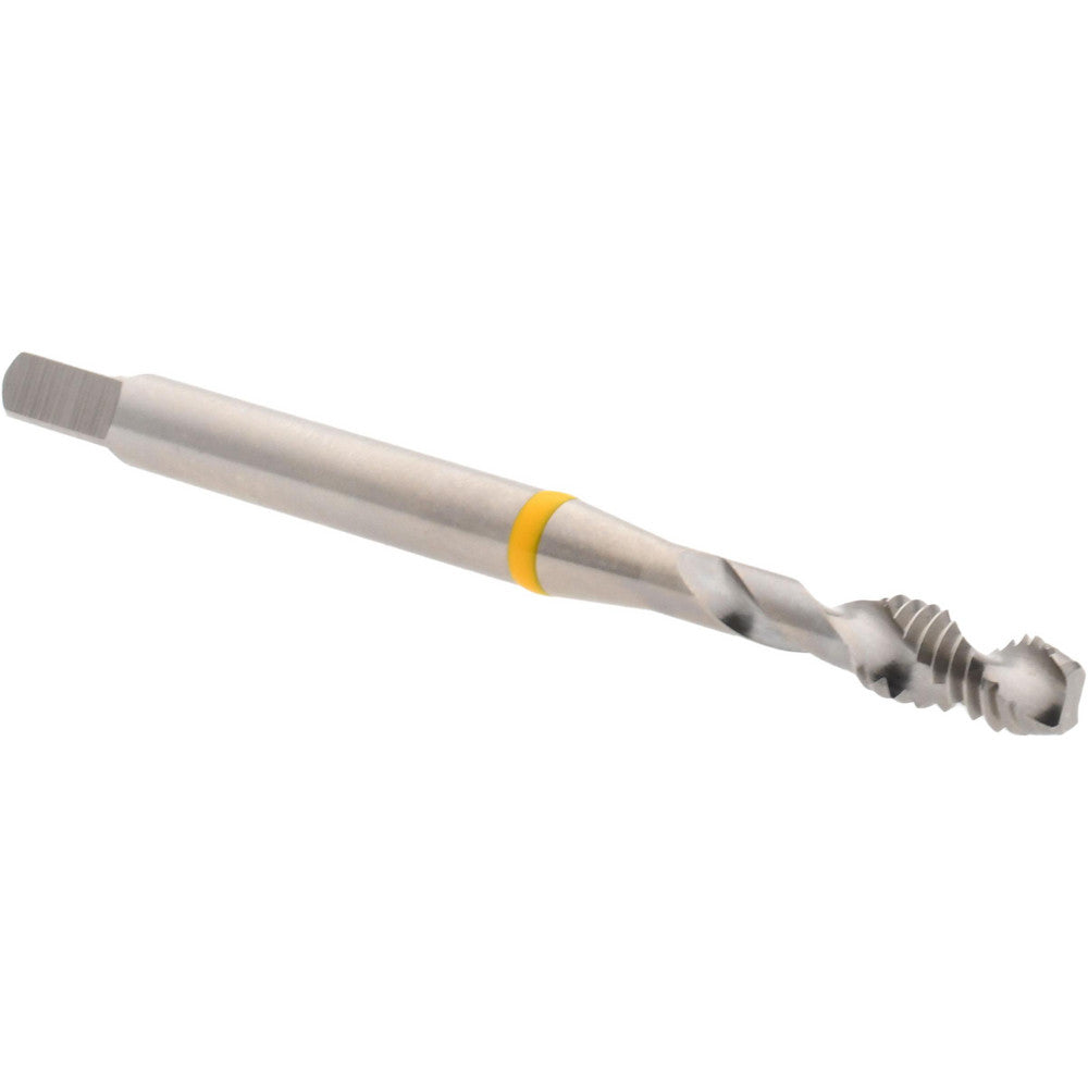 Accupro T2644282B Spiral Flute Tap #8-32, UNC, 2 Flute, Modified Bottoming Chamfer, 2B Class of Fit, Vanadium High-Speed Steel, Bright/Uncoated Finish