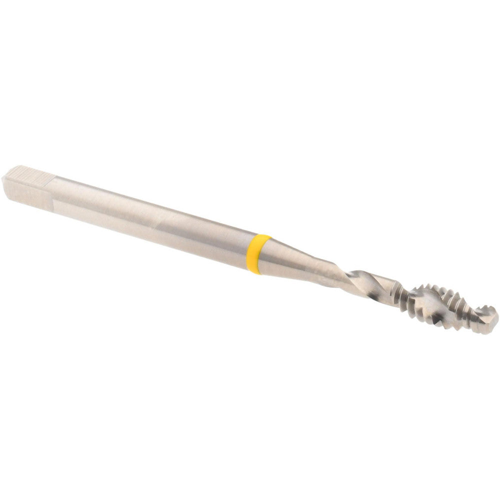 Accupro T2644243 Spiral Flute Tap #6-32, UNC, 2 Flute, Modified Bottoming Chamfer, 2B Class of Fit, Vanadium High-Speed Steel, Bright/Uncoated Finish