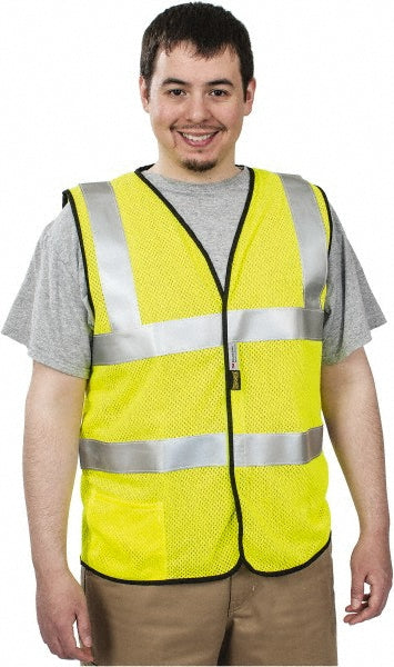 OccuNomix LUX-SSFGCFR-YL High Visibility Vest Large