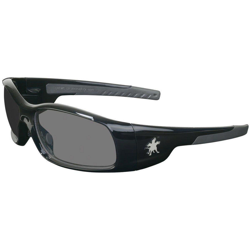 MCR Safety SR112 Safety Glasses Scratch-Resistant, Polycarbonate, Gray Lenses, Full-Framed