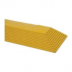 Wearwell 572.EDGINGFGRYL Anti-Fatigue Modular Ramp Edge Mat Dry & Wet Environment, 39" Long, 3" Wide, 5/8" Thick, Yellow