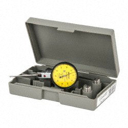Mitutoyo 513-415-10T Horizontal Dial Test Indicator 1.00 mm Max, 0-50-0 Dial Reading, 0.0100 mm Accuracy, 10.00 microm Accuracy