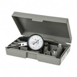Mitutoyo 513-412-10T Horizontal Dial Test Indicator 0.0300" Max, 0-15-0 Dial Reading, 0.000500" Accuracy
