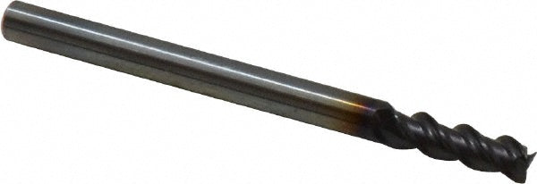 Guhring 9037410025000 Corner Chamfer End Mill 2.50 mm Dia, 7.00 mm LOC, 3 Flute, Solid Carbide