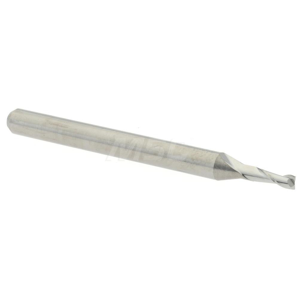 Accupro 14796203 Corner Radius End Mill 1/16" Dia, 0.186" LOC, 0.005" Radius, 2 Flutes, Solid Carbide