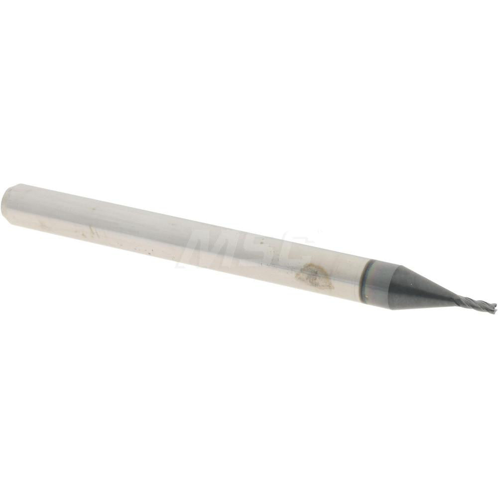 Accupro 14796291 Corner Radius End Mill 0.0312" Dia, 0.093" LOC, 0.005" Radius, 4 Flutes, Solid Carbide
