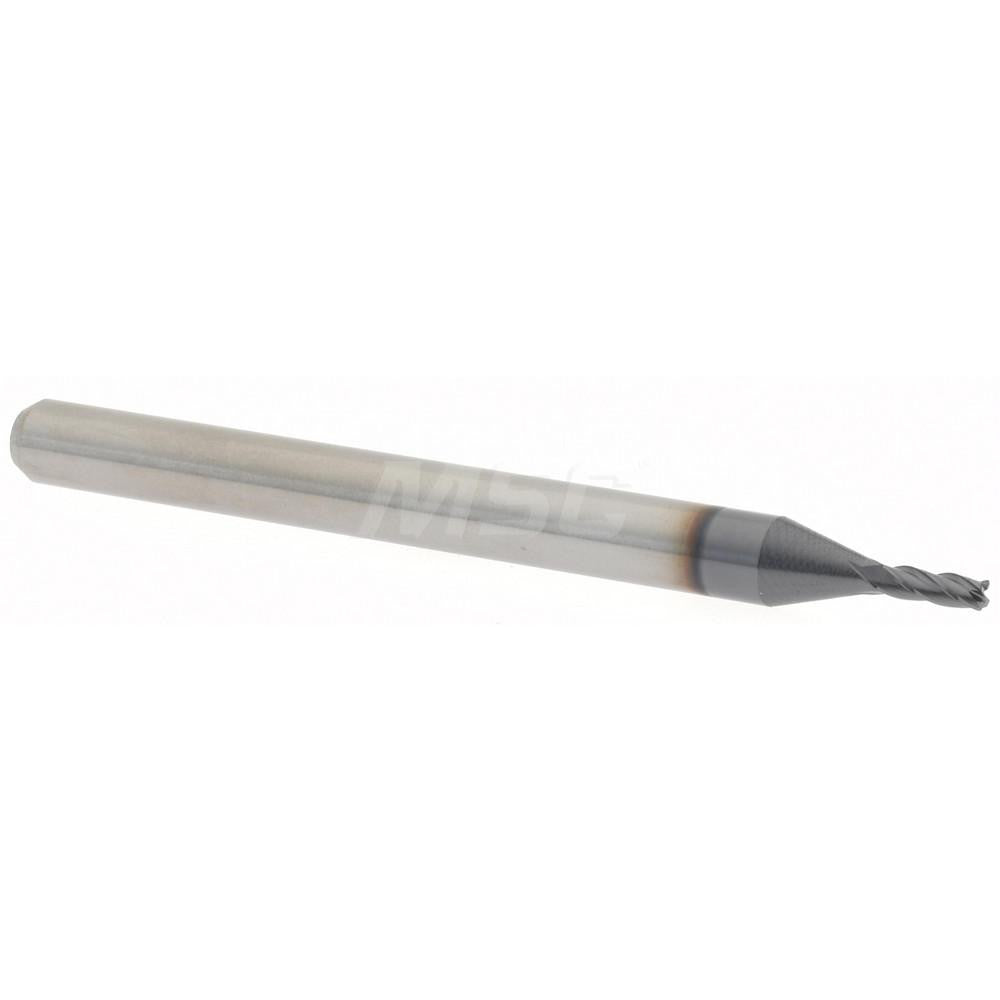 Accupro 14796299 Corner Radius End Mill 0.0469" Dia, 0.141" LOC, 0.005" Radius, 4 Flutes, Solid Carbide