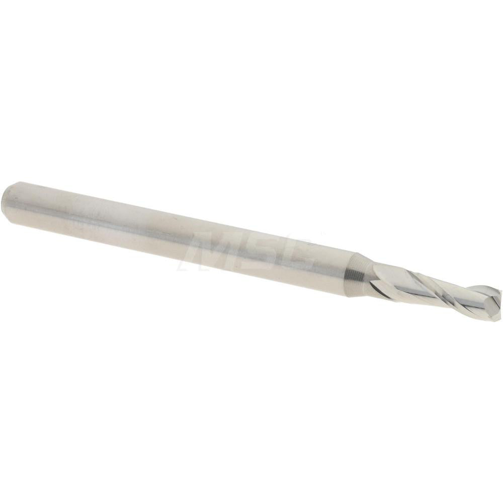 Accupro 14796212 Corner Radius End Mill 0.0938" Dia, 0.279" LOC, 0.02" Radius, 2 Flutes, Solid Carbide